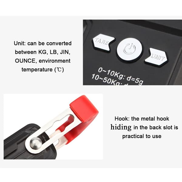 Hanging Hook Mini Digital Scale Mini Elektroninen vaaka