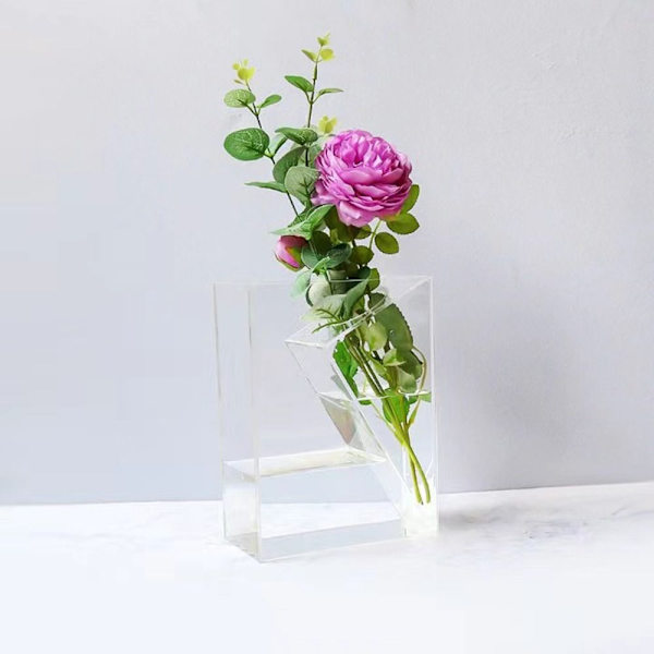 Akrylvas Hydroponisk blomkruka L L