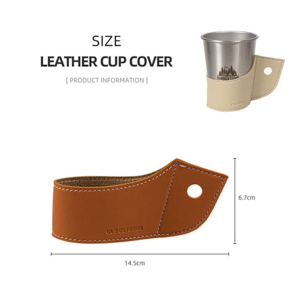 2 STK Kaffe Te Kop Holder Kop Sleeve COCOA cocoa