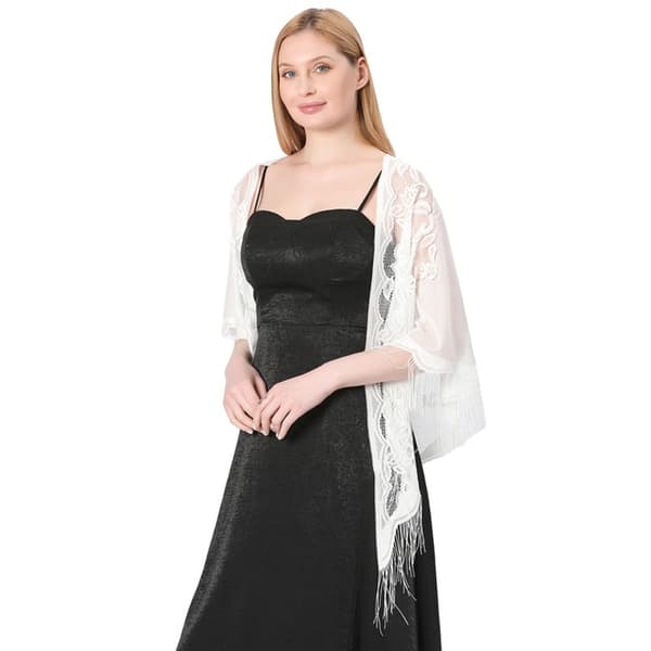 Aftonklänningar Sjal Lady Cape Wraps VIT VIT White