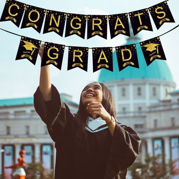 2stk Graduation Banner Hanging Banner 2PCS-B 2PCS-B 2pcs-B