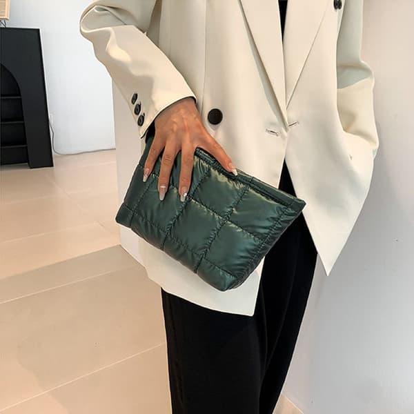 Quiltende Clutches Håndtaske SORT black