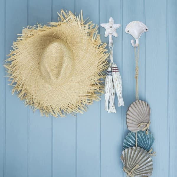 3st Sea Shell Shape Nautical Hooks Nautical Beach Wall Krokar