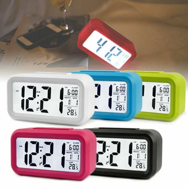 Väckarklocka Elektronisk klocka VIT white