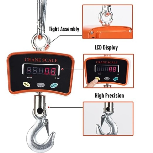 Digital Hanging Scale Crane Scale Elektronisk vægt