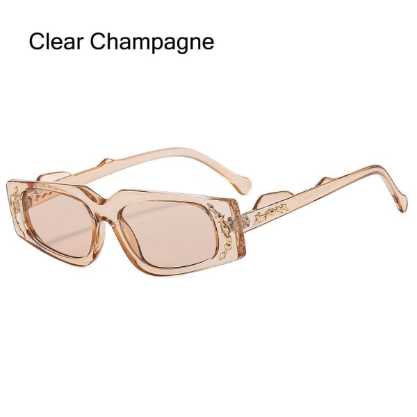 Cat Eye Solbriller Firkantede Solbriller CLEAR CHAMPAGNE CLEAR Clear Champagne