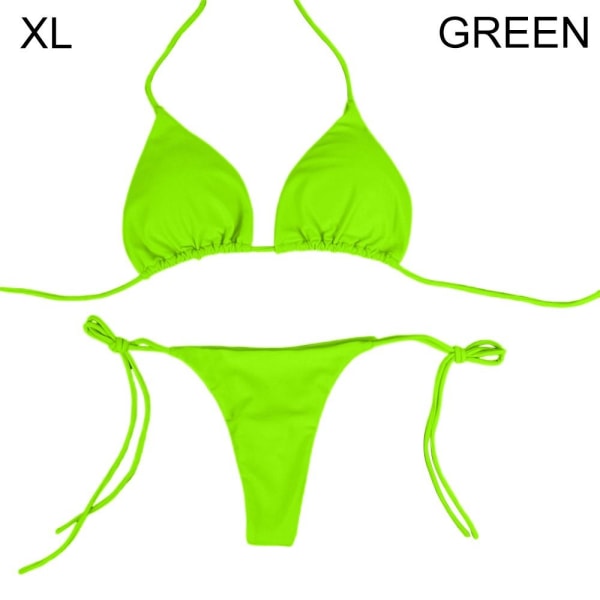 Bikinisett Badedrakt GRØNN XL green XL