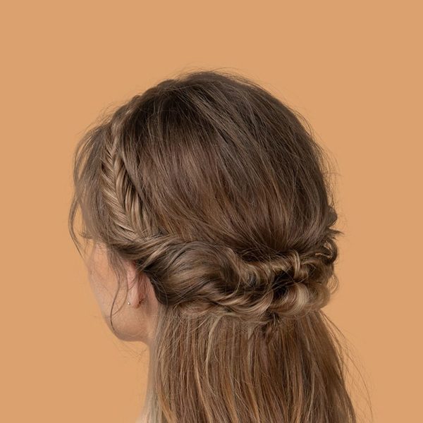 Syntetisk pandebånd Fishtail Braids Hair 60 60 60