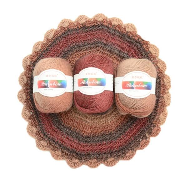 Alpaca Mohair Garn Bomuldsgarn 6 TILFÆLDIG FARVE 6 TILFÆLDIG FARVE 6 Random Color