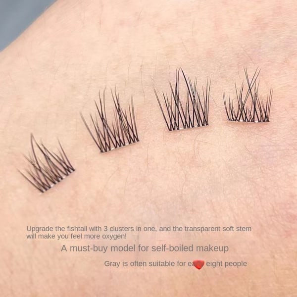 1 box enkla lösögonfransar Transplanterar lösögonfransar Black A-A
