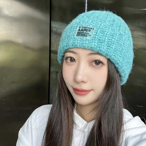 Knitted Hat Beanie Hatut PUNAINEN red