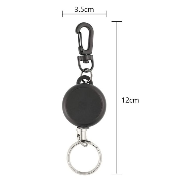 2kpl teleskooppinen murtoketjun avaimenperä, taktinen avaimenperä 2pcs