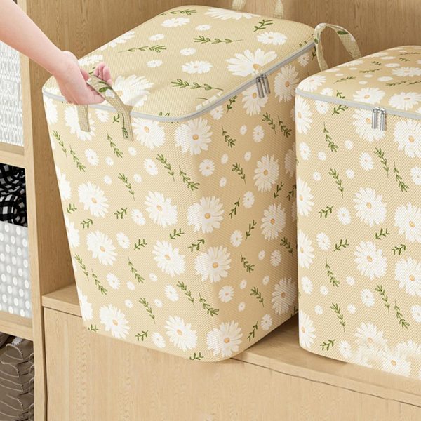 Quilt Oppbevaringspose Klær Oppbevaringspose BEIGE 100L Beige 100L