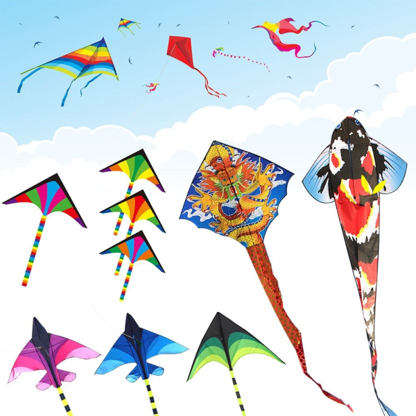 Plastic Fighter Kite Large Plane Kites 7 7 7