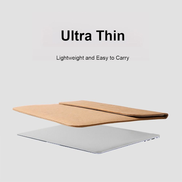 Kraft-paperilaukku kannettavalle tietokoneelle Ultrabook Sleeve RUSKEA 12-13 TUUM Brown 12-13 inch
