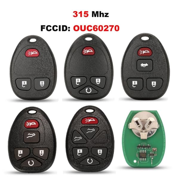Fjernbetjent bilnøgle 6 KNAPPER 6 KNAPPER 6 Buttons