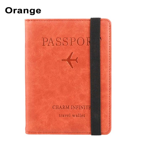 Passhållare Passväska korthållare ORANGE orange