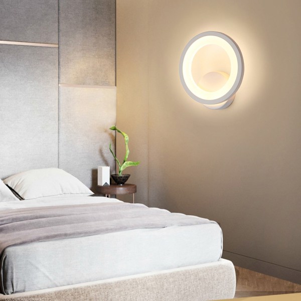 Lampa Väggfäste Ljus VIT VIT White