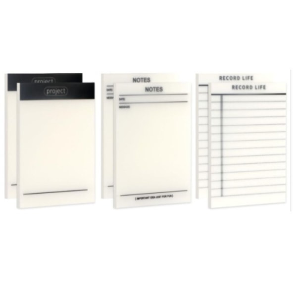 6 Pake Sticky Notes Notepad Anteckningsblock