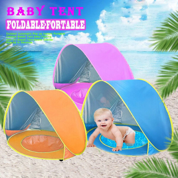 Baby strandtelt strandskygge PINK pink