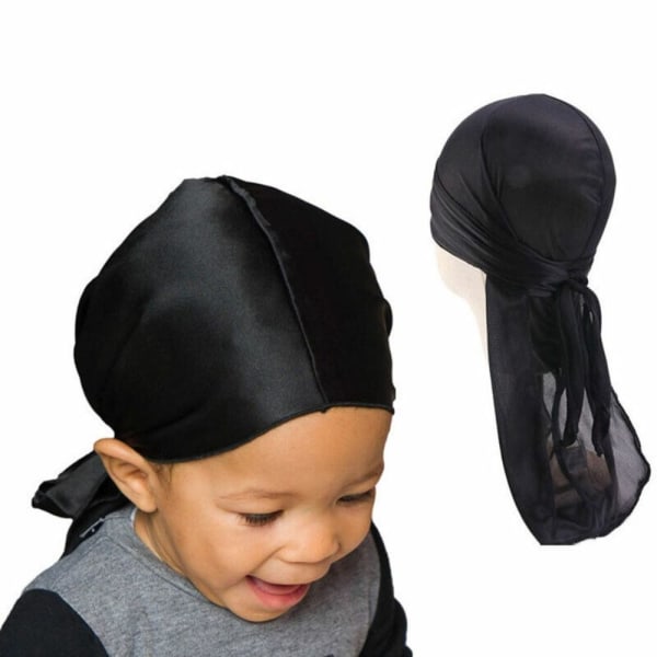 2st Piratmössa Elastisk huvudomslag SVART black