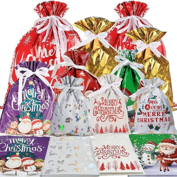 Snøre-gaveposer Candy Biscuit-pose 4 4 4