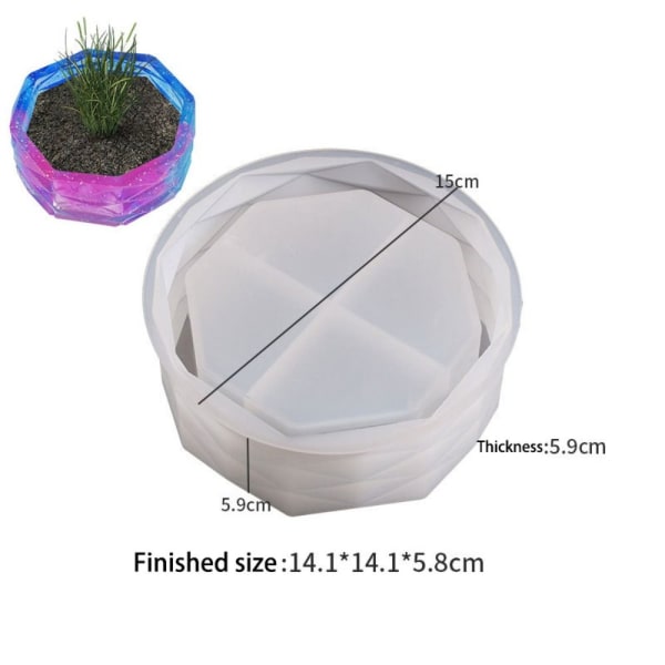 Vase Silikonform Blomsterpotteformer 2 2 2