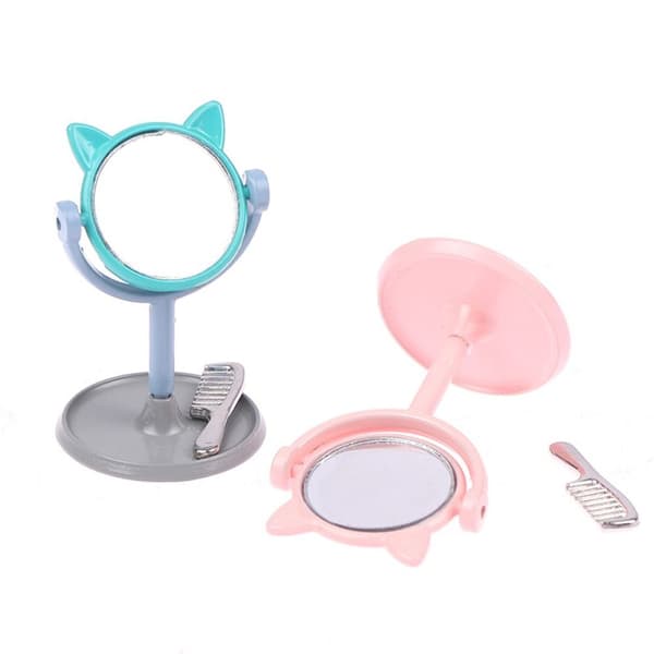 1/12 Pocket Mirror Makeup Mirror BLÅ Blue