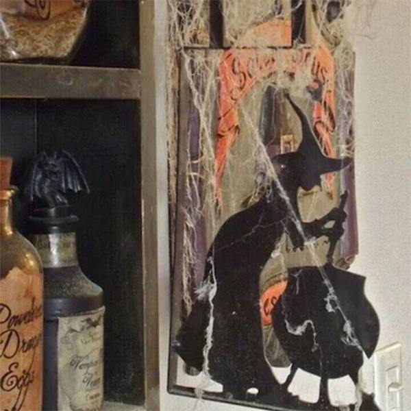 Witch Silhouette Patsas Puutarhakulmakyltti 40X23CMBLACK WITCH 40x23cmBlack Witch