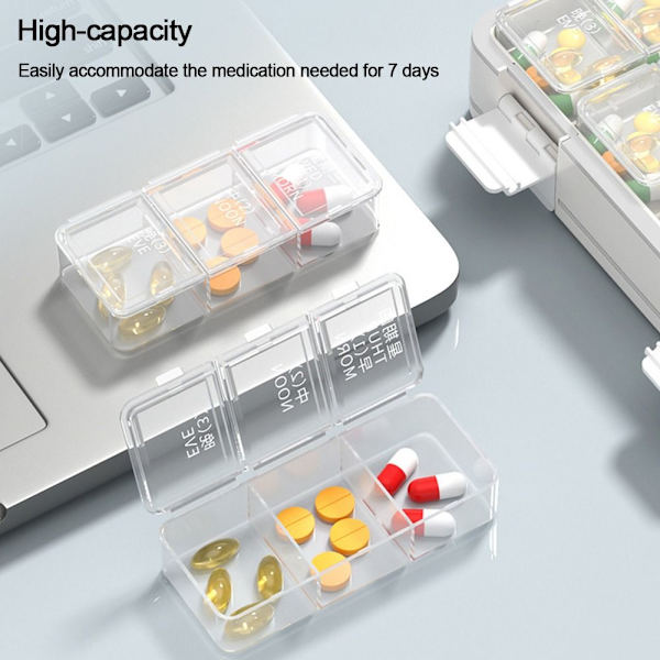 Pill Box Medicin Case VIT white