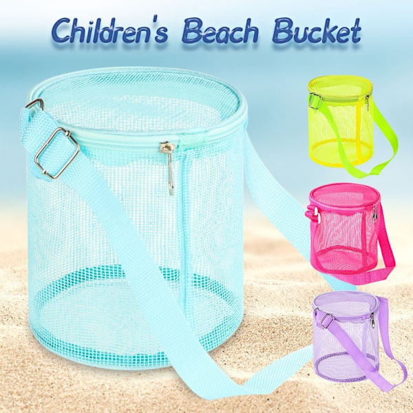 Mesh Beach Bag Toy Organizer Net VIHREÄ green