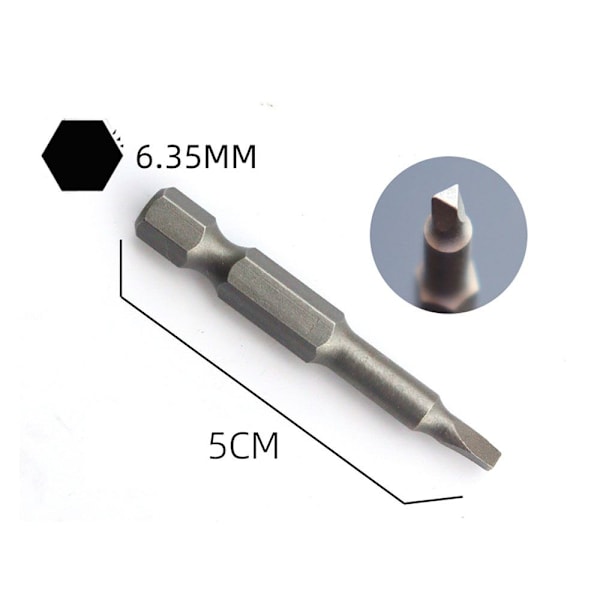 Ruuvimeisseli Ruuvimeisselin kärjet 5 KPL RUUVILMAN KÄRJÄ 5 KPL 5PCS Screwdriver Bit