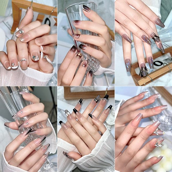 Fake Nails Lyhyt neliö P016A-4 P016A-4 P016A-4