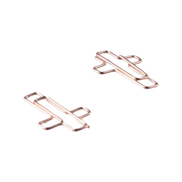 100stk Kryssformede papirklips Kristne binders ROSE GULL Rose Gold