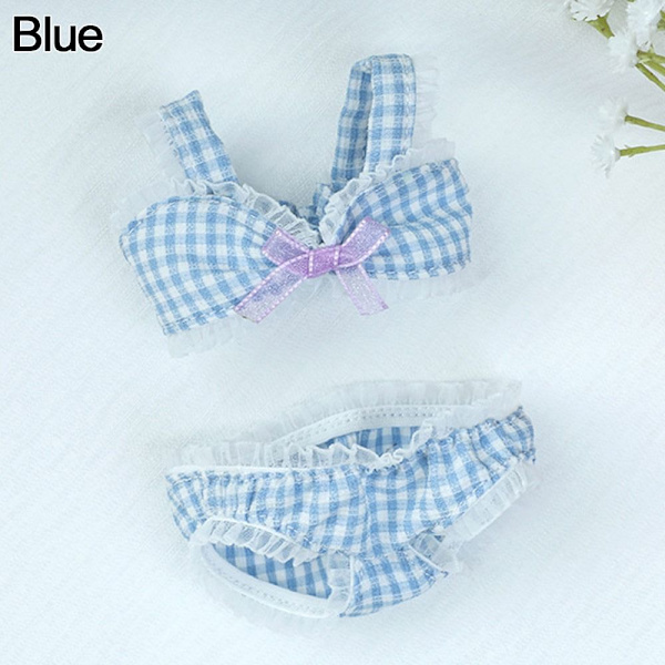 Nya Söta Kläder 20cm Docka Bikini BLÅ Blue