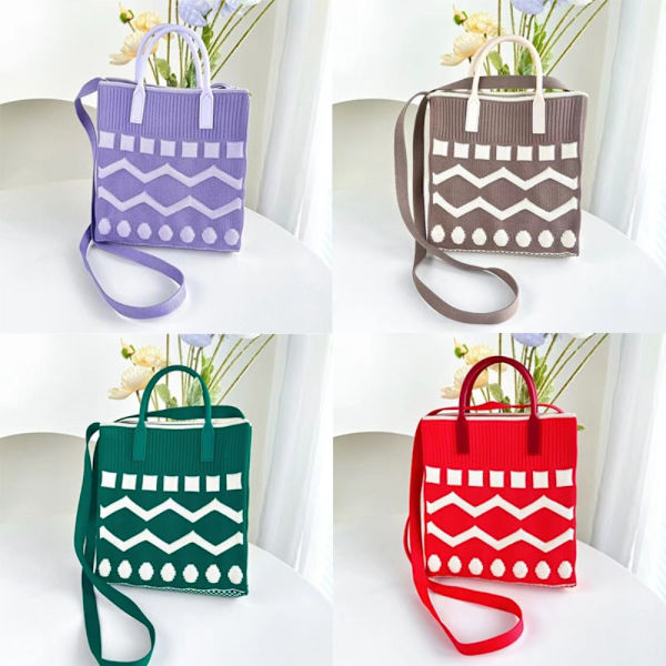 Håndvevd veske Knot Wrist Bag GRØNN 3 3 green 3-3