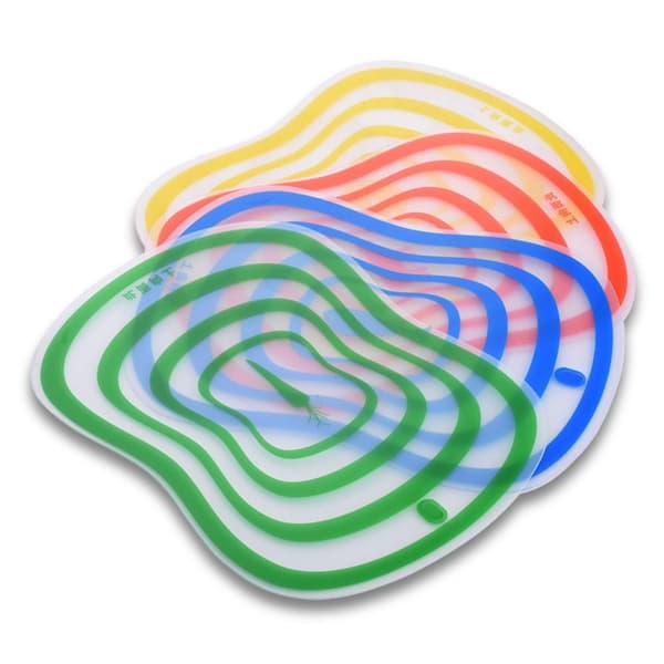 4 st Transparent Skärbräda Multifunktionell Skärbräda L