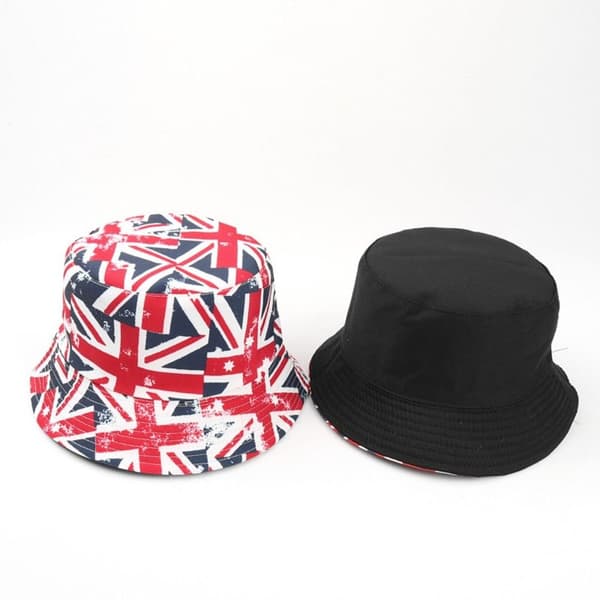 Vändbar Bucket Hat Brittiska hattar 2 2 2