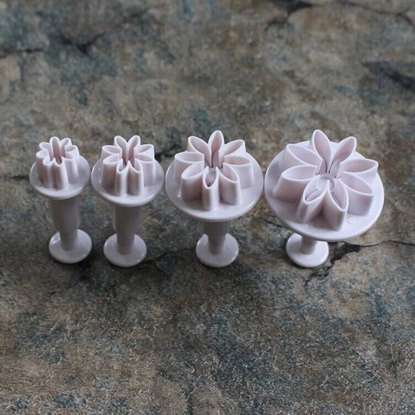 4 stk Fondantform Cookieform Stempelform