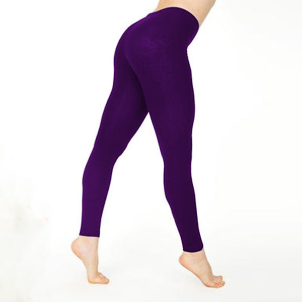 Yogabyxor med hög midja LILA purple