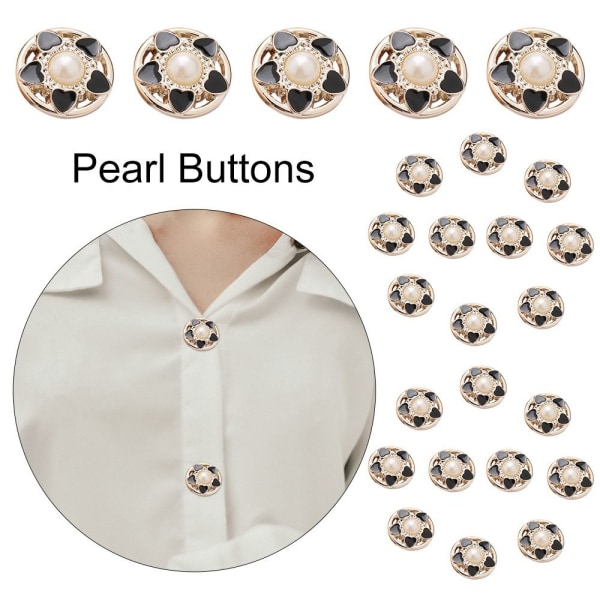 Pearl Buttons Skjorta Knappar 25MM20ST 20ST 25MM20pcs