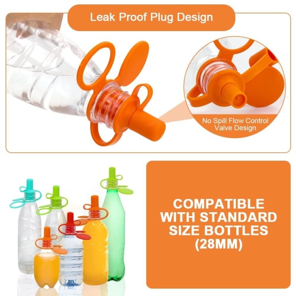 Vandflasketud Adapter Flasker Adapter ORANGE ORANGE orange