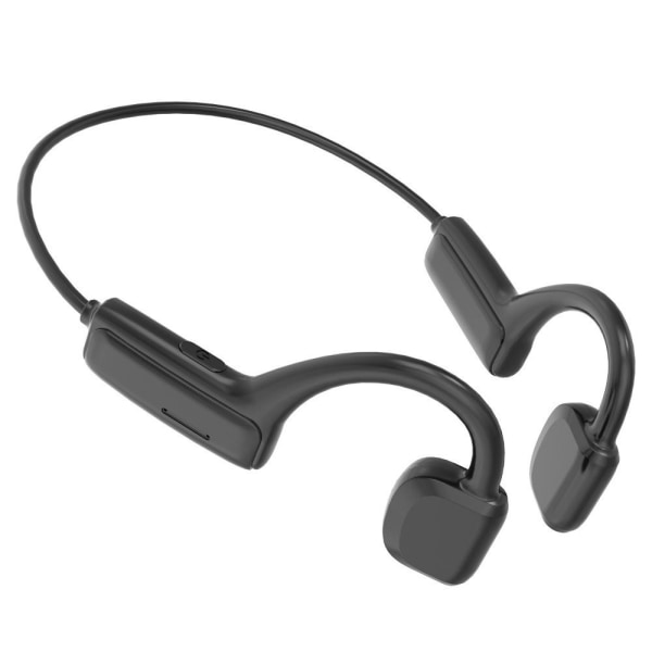 Bone Conduction Hörlurar Halsband Hörlurar SVART black