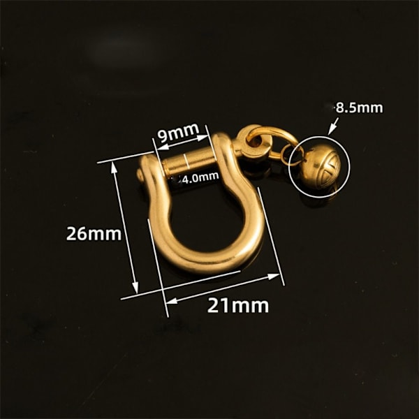 Karabiini D jousen niitit 10 MMSTYLE 1 STYLE 1 10mmStyle 1