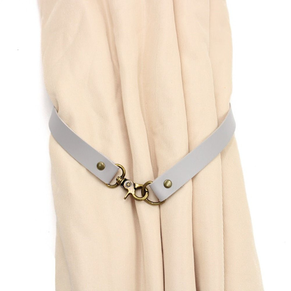 Gardinholder Rope Læder Tiebacks HVID white