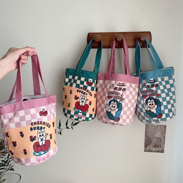 Dejlig Rabbit Bucket Bag Cylinder Tasker PINK JORDBÆR KANIN pink Strawberry Rabbit-Strawberry Rabbit