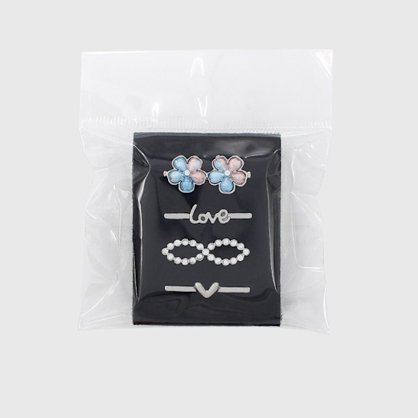 Watch Ornamentti koristeellinen sormus HOPEAN SYDÄMEN MUOTOINEN silver heart-shaped-heart-shaped