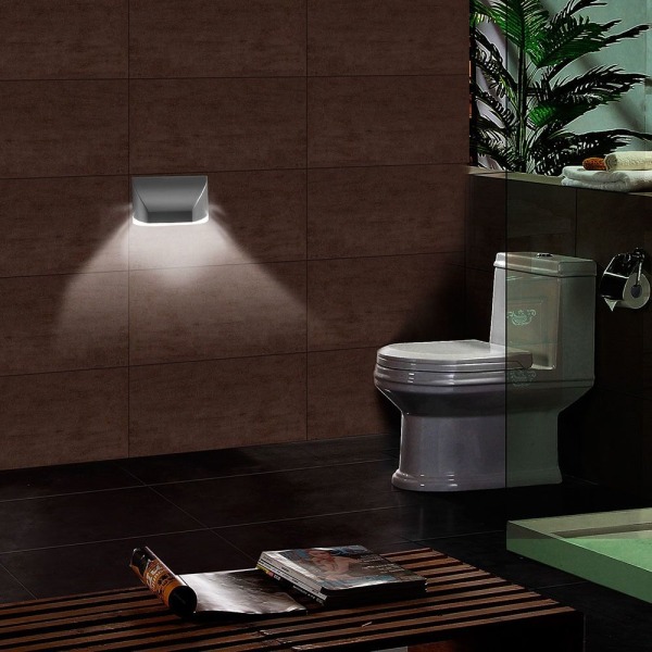 Sensor Lampe Led Sensor Lys SØLV Silver