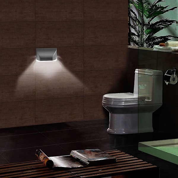 Sensorlampe Led Sensorlys SØLV Silver