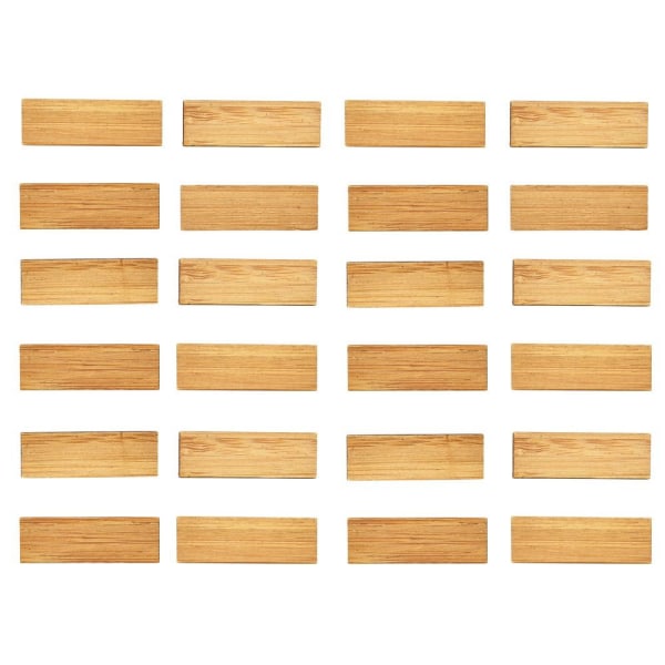 24/48 STK Dukkehus gulvfliser Trækornsgulv RECTANGLE-24STK rectangle-24pcs